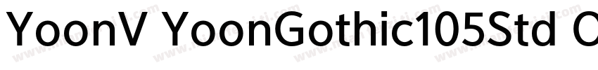 YoonV YoonGothic105Std OTF 65字体转换